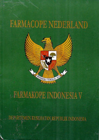 Farmacope Nederland : Farmakope Indonesia V