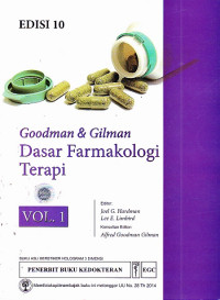 Image of Goodman & GIlman : Dasar Farmakologi Terapi Vol.1 Ed.10