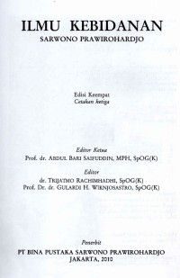 Image of Ilmu Kebidanan Ed.4 Cetakan 3