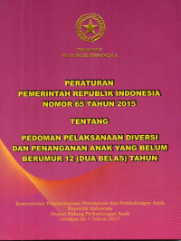 Image of Peraturan Pemerintah Republik Indonesia Nomor 65 Tahun 2015