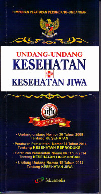 Image of Undang-Undang Kesehatan dan Kesehatan Jiwa